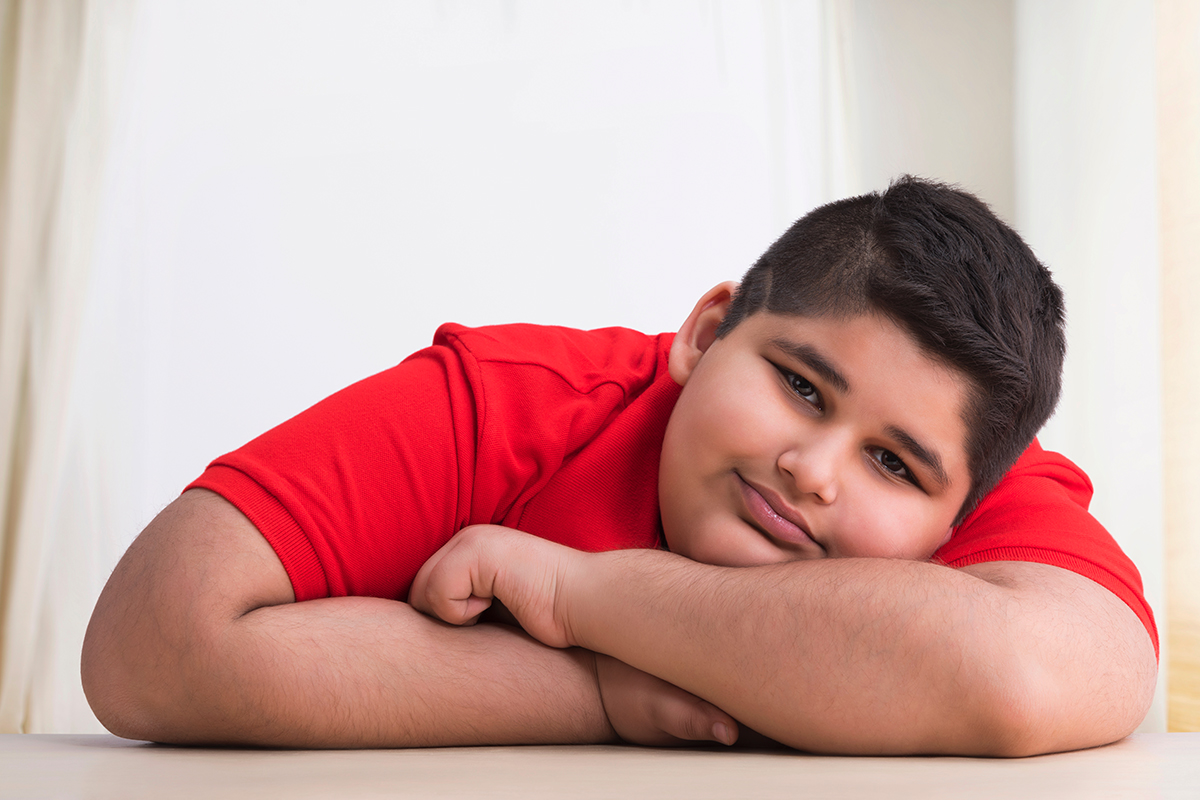 Child participating in the Eli Lilly Pediatric Obesity study